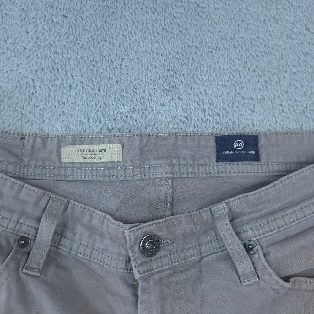 AG Adriano Goldschmied Everett Jeans Mens 32x31 Gray Straight Stretch Tag 33x32